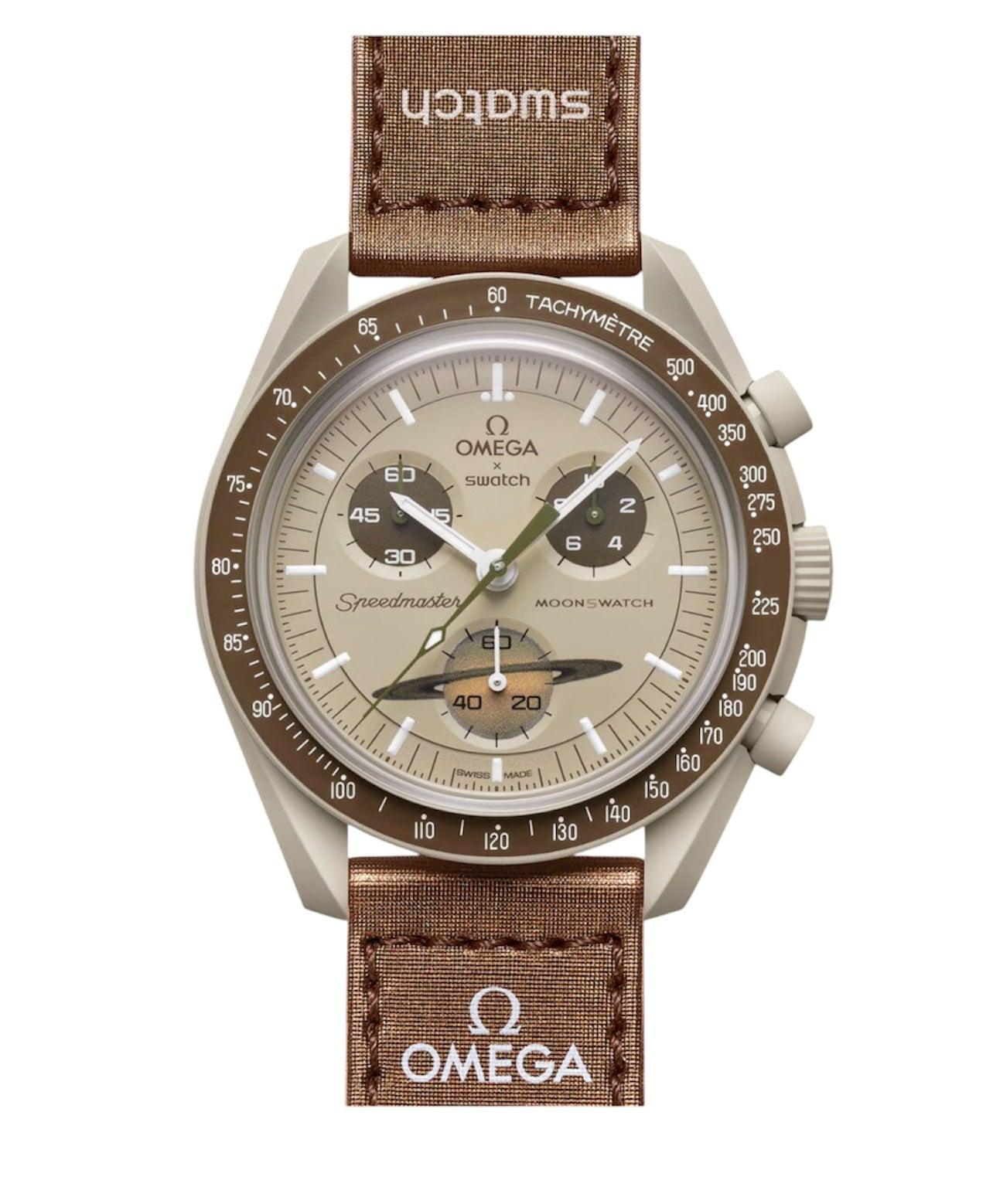 Swatch x OMEGA MoonSwatch Collection: Mission to Saturn SO33T100