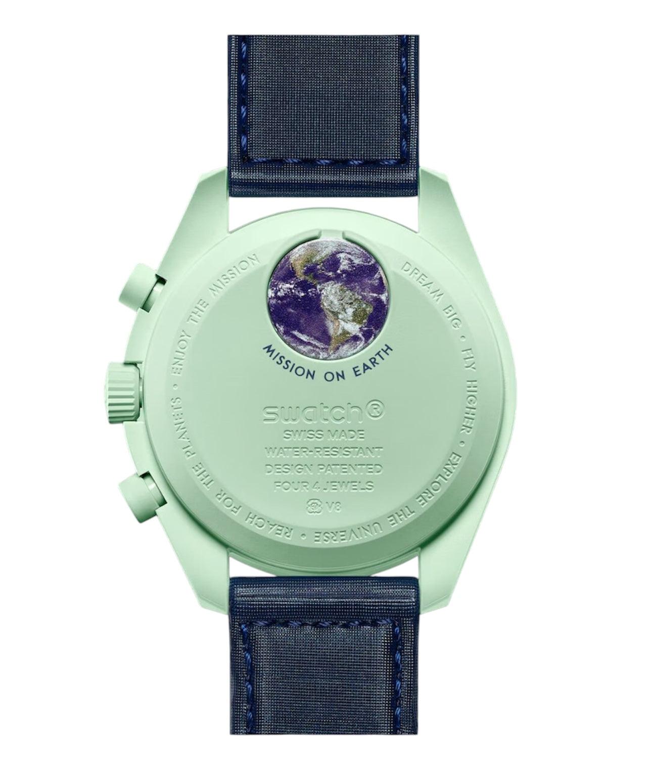Swatch x OMEGA MoonSllectiwatch Coon: Mission on Earth SO33G100