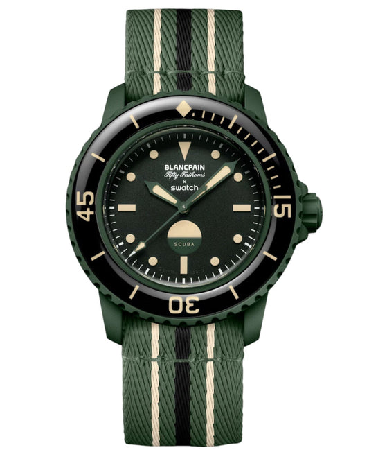 Blancpain x Swatch Fifty Fathoms Green Abyss