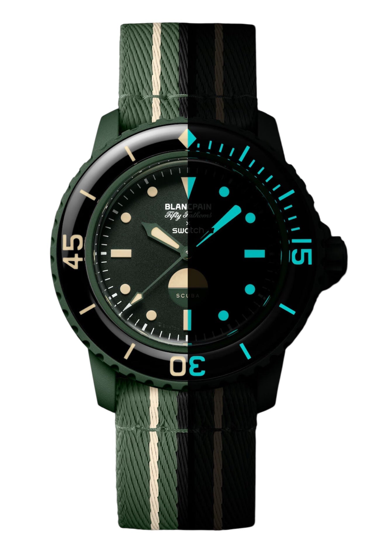 Blancpain x Swatch Fifty Fathoms Green Abyss – HSCS