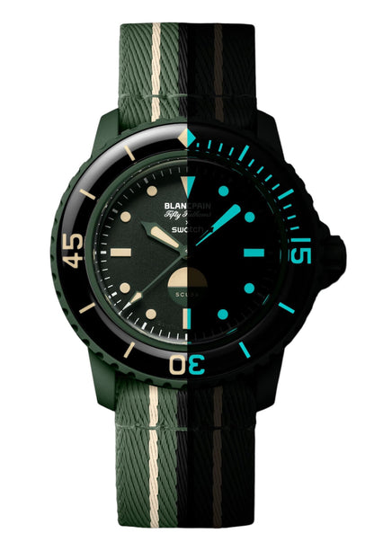 Blancpain x Swatch Fifty Fathoms Green Abyss
