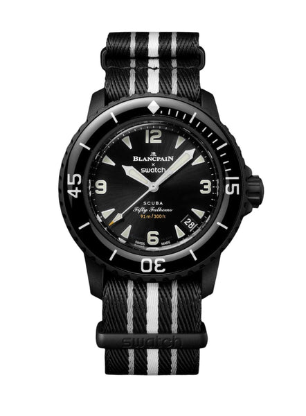 ブランパン×スウォッチ オーシャン・オブ・ストームズ SO35B400 Blancpain X Swatch Fifty Ocean Of Storms Fifty Fathoms (SO35B400
