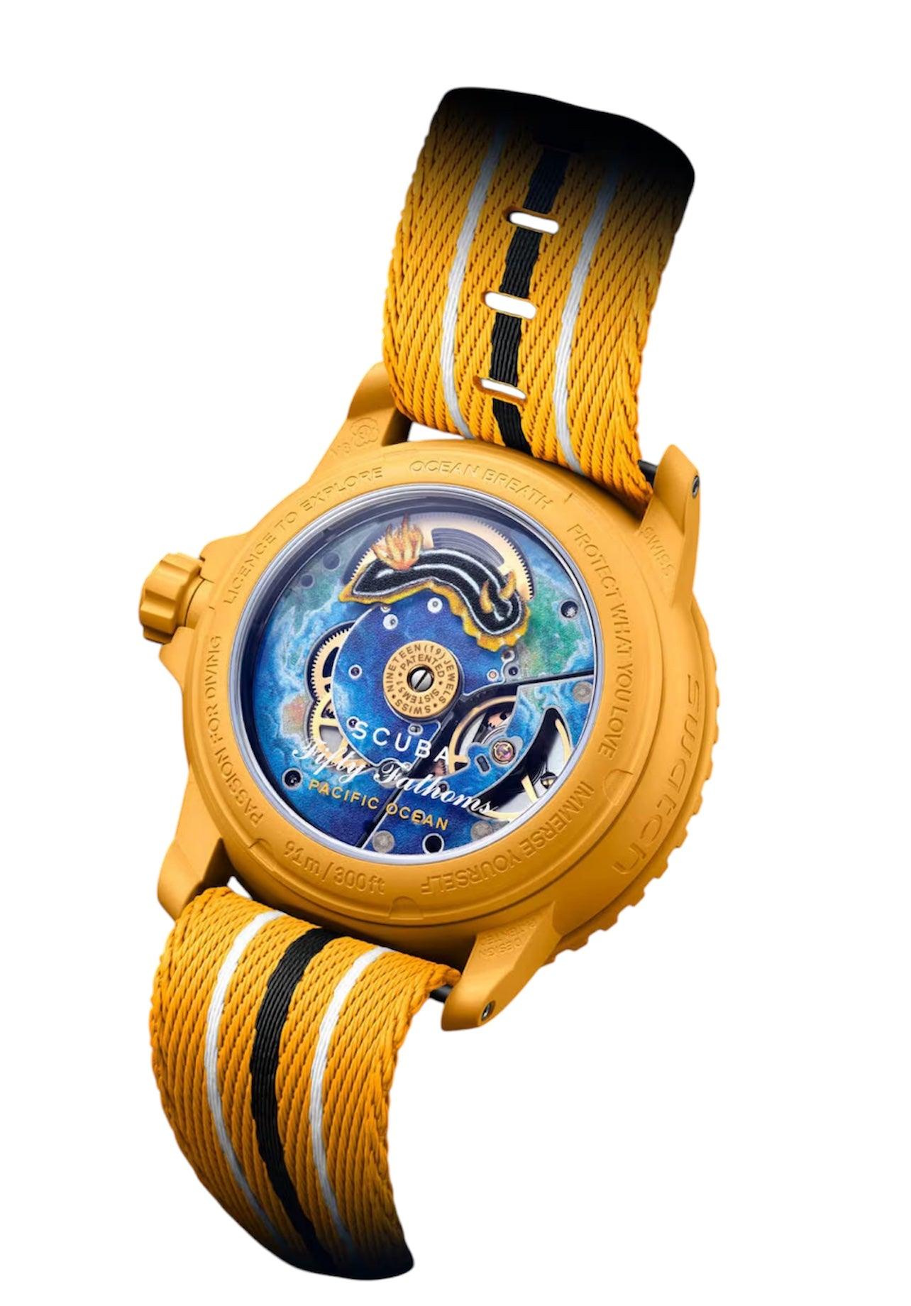 Blancpain X Swatch "Pacific Ocean" Fifty Fathoms SO35P100C