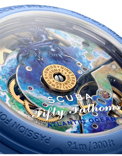 Blancpain X Swatch "Atlantic Ocean" Fifty Fathoms"  SO35A100