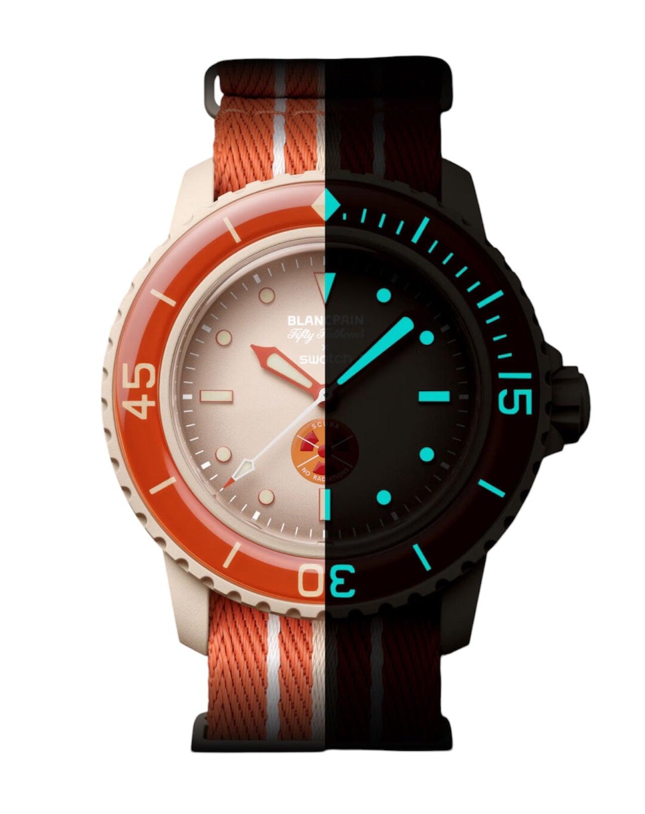 時計 BLANCPAIN SWATCH ARCTIC OCEAN ARCTIC OCEAN - Bioceramic Scuba Fifty Fathoms Collection