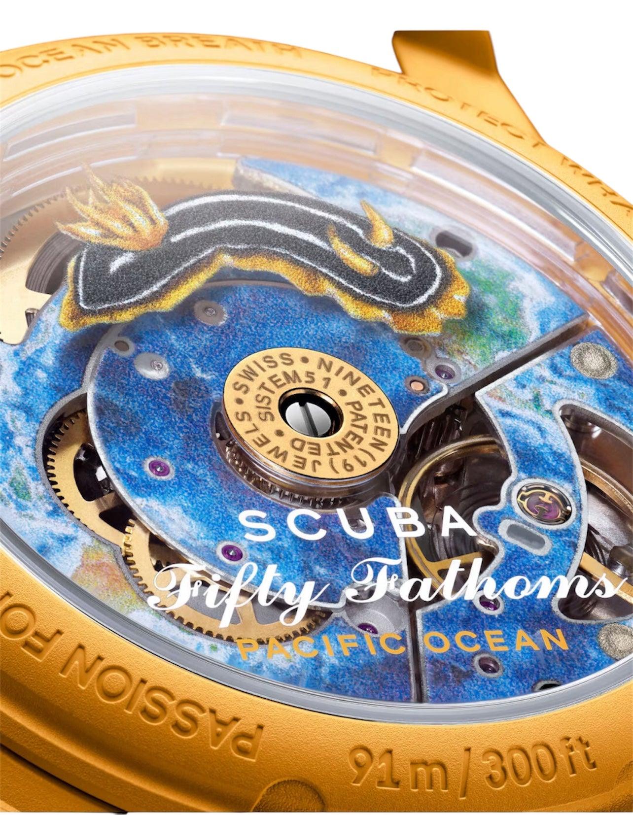 Blancpain X Swatch "Pacific Ocean" Fifty Fathoms SO35P100C