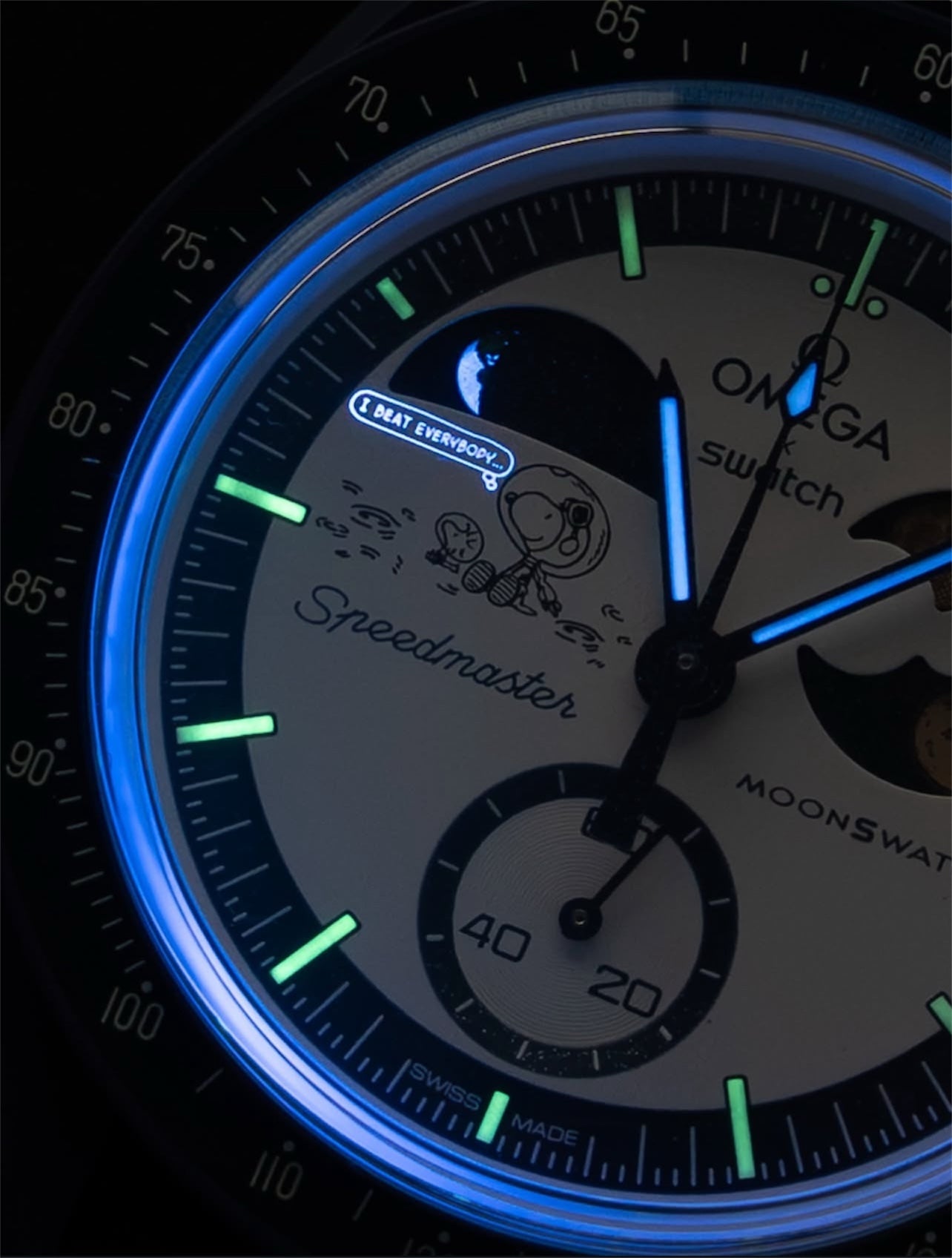 Swatch X Omega Moonswatch Mission To Earthphase Moonshine Gold