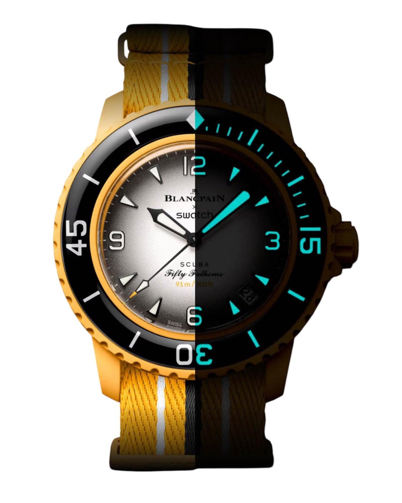Blancpain X Swatch "Pacific Ocean" Fifty Fathoms SO35P100C