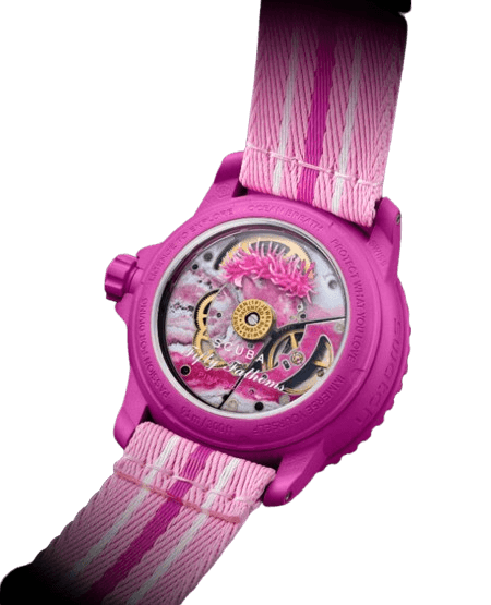 PINK OCEAN: Bioceramic Scuba Fifty Fathoms Collection