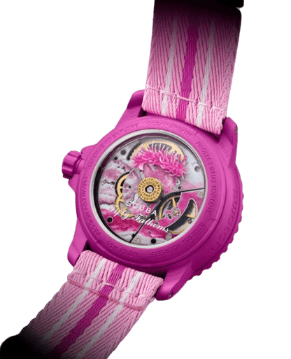 Blancpain X Swatch "Pink Ocean" Fifty Fathoms SO35P400